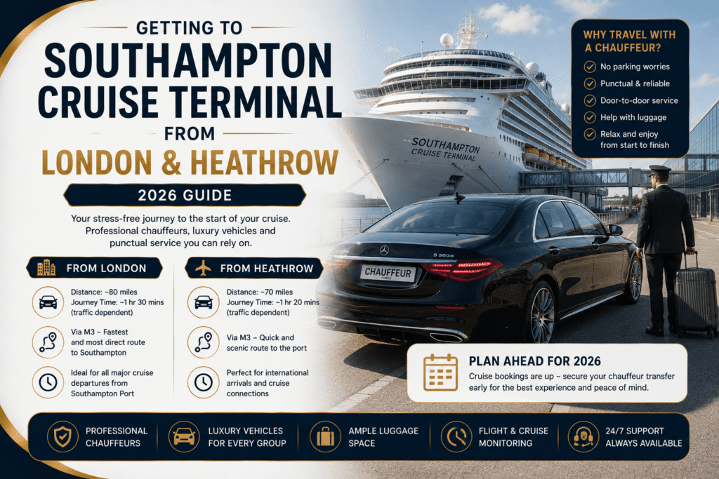 Getting to Southampton Cruise Terminal from London & Heathrow 2026 Guide